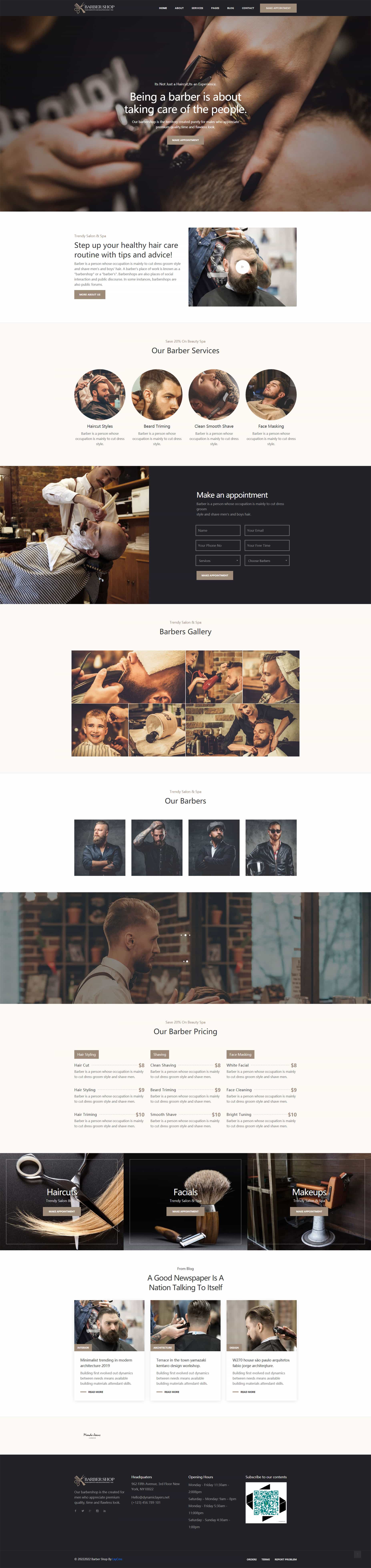 理发店高端的美容美发-LXY1-27